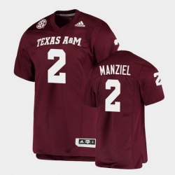 Men Texas A&M Aggies Johnny Manziel Alumni Football Game Maroon Jersey