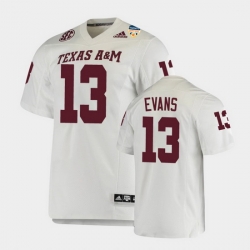 Men Texas A&M Aggies Mike Evans 2021 Orange Bowl College Football White Jersey
