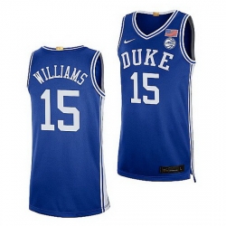 Duke Blue Devils Mark Williams Royal College Basketball 2021 22Authentic Jersey