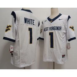  West Virginia Mountaineers #1 Jahiem White White 