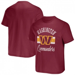 Men Washington Commanders Burgundy X Darius Rucker Collection Stripe T Shirt