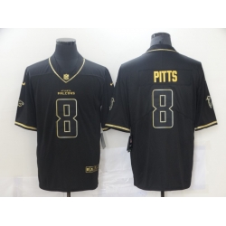 Nike Falcons 8 Kyle Pitts Black Gold Vapor Untouchable Limited Jersey