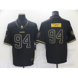 Nike Los Angeles Raiders 94 Carl Nassib Gold Black Vapor Untouchable Limited Jersey