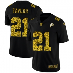 Washington Redskins 21 Sean Taylor Men Nike Leopard Print Fashion Vapor Limited NFL Jersey Black