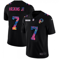 Washington Redskins 7 Dwayne Haskins Jr Men Nike Multi Color Black 2020 NFL Crucial Catch Vapor Untouchable Limited Jersey