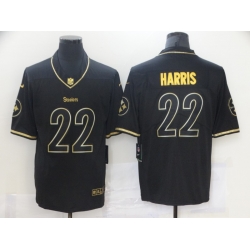Nike Steelers 22 Najee Harris Black Gold Vapor Untouchable Limited Jersey
