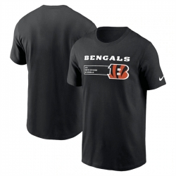 Men Cincinnati Bengals Black Division Essential T Shirt