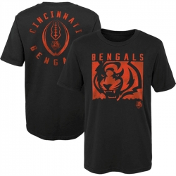 Men Cincinnati Bengals Black Preschool Liquid Camo Logo T Shirt