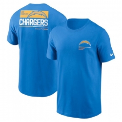 Men Los Angeles Chargers Light Blue Team Incline T Shirt