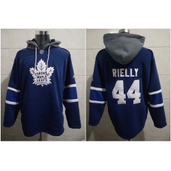 Men Toronto Maple Leafs Morgan Rielly #44 Blue Stitched NHL Hoodie