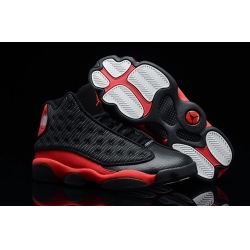 Girls Air Jordan 13 Retro GS Black and Red Men Shoes