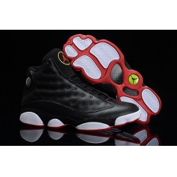 Girls Air Jordan 13 Retro GS Playoffs Black Red White Men Shoes