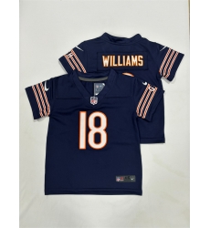 Toddlers Chicago Bears 18 Caleb Williams Navy Vapor Untouchable Stitched Football Jersey