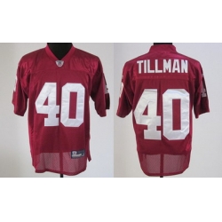 Arizona Cardinals 40 Tillman red Throwback Jerseys