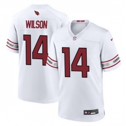 Men Arizona Cardinals 14 Michael Wilson White Stitched Football Game Jersey