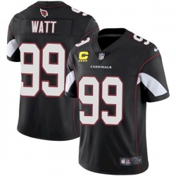 Men Arizona Cardinals 2022 #99 J.J. Watt Black With 4-star C Patch Vapor Untouchable Limited Stitched NFL Jersey