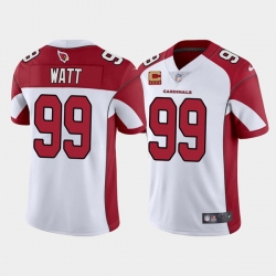 Men Arizona Cardinals 2022 #99 J.J. Watt White With 4-star C Patch Vapor Untouchable Limited Stitched NFL Jersey