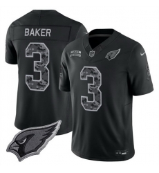Men Arizona Cardinals 3 Budda Baker Black F U S E 2026 Salute to Service Limited Stitched Football Jersey Men Arizona Cardinals 3 Budda Baker Black F U S E 2026 Salute to Service Limited Stitched Football Jersey