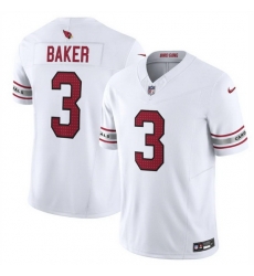 Men Arizona Cardinals 3 Budda Baker White Vapor Untouchable F U S E Limited Stitched Football Jersey