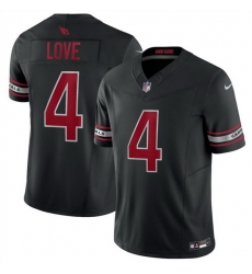 Men Arizona Cardinals  4 Jeremiyah Love Black 2026 Draft F U S E  Vapor Untouchable Limited Stitched Jersey