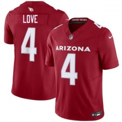 Men Arizona Cardinals  4 Jeremiyah Love Red 2026 Draft F U S E  Vapor Untouchable Limited Stitched Jersey