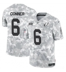 Men Arizona Cardinals 6 James Conner 2024 F U S E Arctic Camo Salute To Service Limited Stitched Football Jersey