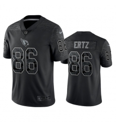 Men Arizona Cardinals 86 Zach Ertz Black Reflective Limited Stitched Football Jersey