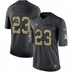 Men Nike Arizona Cardinals 23 Adrian Peterson Limited Black 2016 Salute to Service NFL Jersey