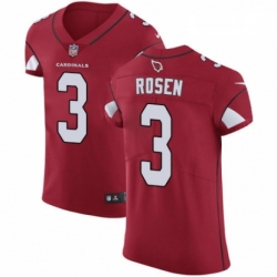 Men Nike Arizona Cardinals 3 Josh Rosen Red Team Color Vapor Untouchable Elite Player NFL Jersey