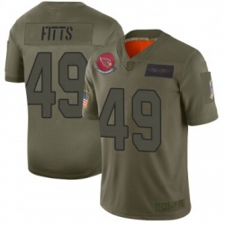 Men Nike Arizona Cardinals 49 Kylie Fitts Limited 2019 Salute To Sercie Vapor Untouchable Jersey