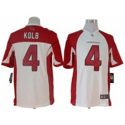 Nike Arizona Cardinals 4 Kevin Kolb White Limited NFL Jersey