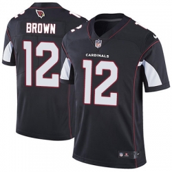 Nike Cardinals #12 John Brown Black Alternate Mens Stitched NFL Vapor Untouchable Limited Jersey