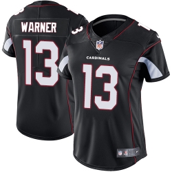 Nike Cardinals #13 Kurt Warner Black Alternate Womens Stitched NFL Vapor Untouchable Limited Jersey