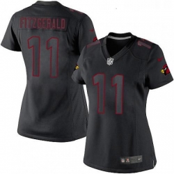 Womens Nike Arizona Cardinals 11 Larry Fitzgerald Limited Black Impact NFL Jersey