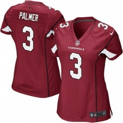 Womens Nike Arizona Cardinals 3 Carson Palmer Game Red Team Color NFL Jersey