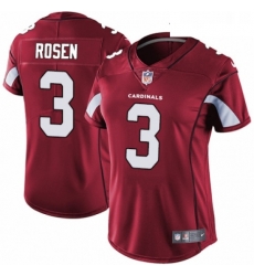 Womens Nike Arizona Cardinals 3 Josh Rosen Red Team Color Vapor Untouchable Limited Player NFL Jersey