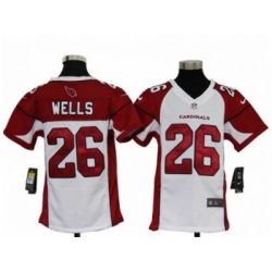 Nike Youth NFL Arizona Cardinals #26 Chris Wells White Jerseys