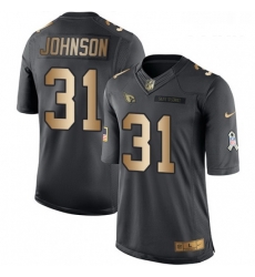 Youth Nike Arizona Cardinals 31 David Johnson Limited BlackGold Salute to Service NFL Jersey