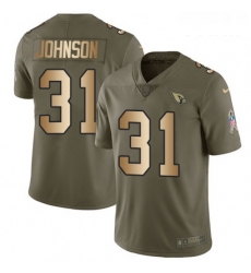 Youth Nike Arizona Cardinals 31 David Johnson Limited OliveGold 2017 Salute to Service NFL Jersey