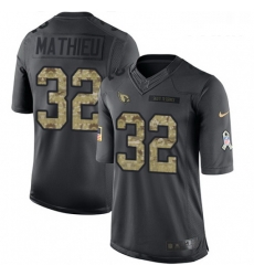 Youth Nike Arizona Cardinals 32 Tyrann Mathieu Limited Black 2016 Salute to Service NFL Jersey