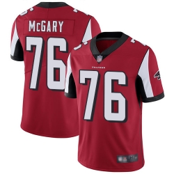 Falcons 76 Kaleb McGary Red Team Color Men Stitched Football Vapor Untouchable Limited Jersey