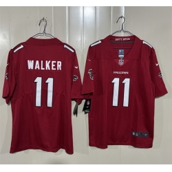 Men Atlanta Falcons  11 Jalon Walker Red 2026 New Vapor Untouchable Limited Stitched Football Jersey