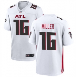 Men Atlanta Falcons 16 Scott Miller White Limited Stitched Football Game Jersey