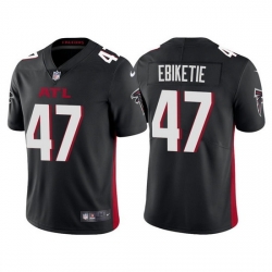 Men Atlanta Falcons 47 Arnold Ebiketie Black Vapor Untouchable Limited Stitched Jersey