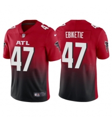 Men Atlanta Falcons 47 Arnold Ebiketie Red Black Vapor Untouchable Limited Stitched Jersey