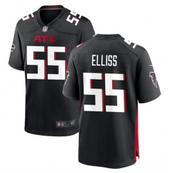 Men Atlanta Falcons 55 Kaden Elliss Black Stitched Football Game Jersey