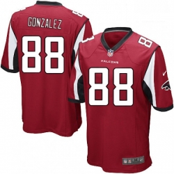 Men Nike Atlanta Falcons 88 Tony Gonzalez Game Red Team Color NFL Jersey