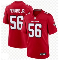 Men's Atlanta Falcons Harold Perkins Jr. #56 Nike Red F U S E Stitched NFL Jersey