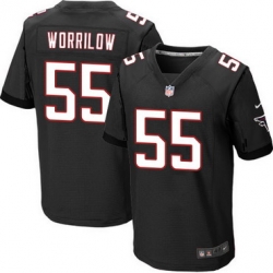 Nike Atlanta Falcons #55 Paul Worrilow Black Alternate Men 27s Stitched NFL Elite Jersey