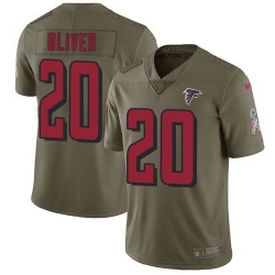 Nike Falcons 20 Isaiah Olive Salute To Service Limited Jersey